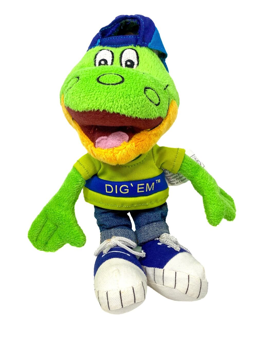 VTG Toy Network Kelloggs Dig Em Frog Honey Smacks Cereal Plush Stuffed Animal